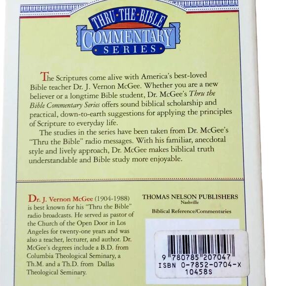 Acts 15-28 Commentary Thru the Bible Series J Vernon McGee Christian Study - Picture 2 of 5